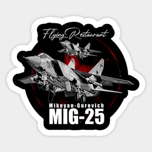 Mikoyan-Gurevich  MIG-25 Soviet Union Fighterjet Sticker